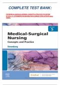 COMPLETE TEST BANK&colon;  FOR MEDICAL-SURGICAL NURSING&colon; CONCEPTS & PRACTICE 5TH EDITION BY HOLLY K&period; STROMBERG RN BSN MSN PHN ALUMNUS CCRN &lpar;AUTHOR&rpar; latest Update&period;