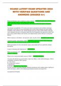 OCANZ LATEST EXAM UPDATED 2024  WITH VERIFIED QUESTIONS AND  ANSWERS &lpar;GRADED A&plus;&rpar; 