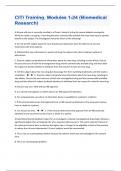 Citi Program Answers Module 1 CITI Training, Modules 1-24 (Biomedical Research)Exam Study Cards ...
