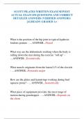 SCOTT PILATES WRITTEN EXAM NEWEST ACTUAL EXAM 250 QUESTIONS AND CORRECT DETAILED ANSWERS &lpar;VERIFIED ANSWERS&rpar; &vert;ALREADY GRADED A&plus;