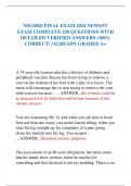 NSG6020 FINAL EXAM 2024 NEWEST  EXAM COMPLETE 250 QUESTIONS WITH  DETAILED VERIFIED ANSWERS &lpar;100&percnt;  CORRECT&rpar; &sol;ALREADY GRADED A&plus;