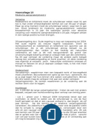 Hoorcollege 10 Medische aansprakelijkheid