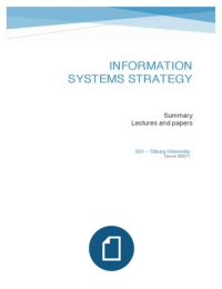 Information Systems Strategy (ISS) - Lectures and papers