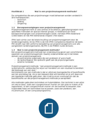 Samenvatting Projectmanagement &lpar;PRM&rpar;
