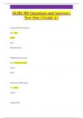 SLHS 305 Exam  Pack  Questions and Answers &vert; New One &vert; Grade A&plus;
