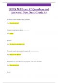 SLHS 305 Exam &num;2 Questions and  Answers &vert; New One &vert; Grade A&plus;