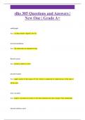 slhs 305 Questions and Answers &vert;  New One &vert; Grade A&plus;