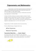 Trigonometric and it's  mathematics knowledge