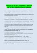 Wellcare ACT 2024 &lpar;Centene&rpar; &vert; Questions and Verified Solutions Latest Solutions