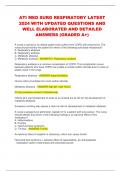 ATI MED SURG RESPIRATORY LATEST  2024 WITH UPDATED QUESTIONS AND  WELL ELABORATED AND DETAILED  ANSWERS &lpar;GRADED A&plus;&rpar;