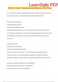 NU 345 - Exam 1 Questions and Answers 100&percnt; Pass