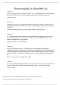 Pharmacology Quiz 4 &colon; Pharm Wk4 Quiz