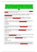 CWEA Electrical and Instrument Grade 2 Study Guide Latest Update 2024-2025 125 Questions and 100&percnt; Verified Correct Answers Guaranteed A&plus;
