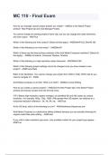 MC 110 - Final Exam NEWEST 2026&sol;2027 ACTUAL EXAM COMPLETE QUESTIONS AND CORRECT DETAILED ANSWERS &lpar;VERIFIED ANSWERS&rpar; &vert;ALREADY GRADED A&plus;&vert;&vert;BRAND NEW&excl;&excl;