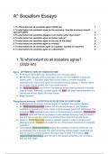 A&ast; Socialism Essays - UK Politics 