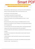 NSG4330 - Coronary Artery Disease and Acute Coronary Syndrome Questions and Answers 100&percnt; Pass