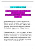 ITSC 1213 FINAL EXAM  COMPREHENSIVE QUESTIONS AND VERIFIED CORRECT ANSWERS&sol;CERTIFIED STUDY GUIDE GRADE A&plus;&comma;&comma;&comma;&comma;Alpha