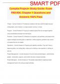 Comptia Project&plus; Study Guide&colon; Exam PK0-004&comma; Chapter 1 Questions and Answers 100&percnt; Pass
