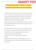 CompTIA PenTest&plus; PT0-001 Practice questions with 100&percnt; correct Answers