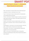 CompTIA Project&plus;&colon; Chapter 1 - Initiating the Project Questions and Answers