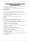 M-100 COMMUNITY ASSOCIATION MANAGEMENT&sol;18 QUESTIONS AND ANSWERS