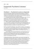 Samenvatting Forensische psychiatrie en de rechtspraktijk -  Forensische Psychiatrie &lpar;JUR-4FORPSY&rpar;
