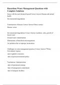 Hazardous Waste Management Questions with Complete Solution3&period;