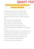 NTC Element III Exam Questions and Answers 100&percnt; Pass