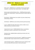 SPEX 101 - Midterm exam with complete solutions&period;