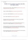 TOMPSC SCCJA Cumulative Exam Study Guide 2024 with complete solution
