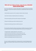 NPN 105 Test 5 Study Guide Latest Version 2024&sol;2025 Expert-Verified Q&As