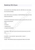 Relativity RCA Exam QUESTIONS & ANSWERS 2024 &lpar; A&plus; GRADED 100&percnt; VERIFIED&rpar;