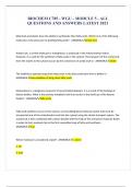 BIOCHEM C785 - WGU - MODULE 5 - ALL QUESTIONS AND ANSWERS LATEST 2021