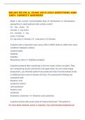 RELIAS ED RN A&comma; EXAM 2023-2024 QUESTIONS AND 100&percnt; CORRECT ANSWERS