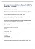 Urinary system multiple-choice Questions And Guaranteed Pass Answers&period;