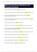 RMO Practical Exam Questions and Complete Solutions&period;