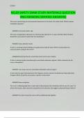 NCLEX SAFETY EXAM STUDY MATERIALS QUESTION AND ANSWERS &lpar;VERIFIED ANSWERS&rpar;