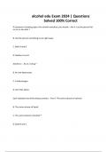 alcohol edu Exam 2024 &vert; Questions Solved 100&percnt; Correct