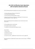 BUNDLE OF ALU 301   Exams &vert; Questions with 100&percnt; Solutions&sol;Verified Answers