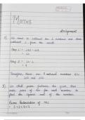 Class notes Mathematics  