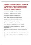 3cx Basic certification Exam Latest 2024  &vert; 3CX Academy Basic Certification Install  3CX Actual Exam Update 2024 Questions  and Correct Answers Rated A&plus;