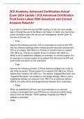3CX Academy&comma; Advanced Certification Actual  Exam 2024 Update &vert; 3CX Advanced Certification  Final Exam Latest 2024 Questions and Correct  Answers Rated A&plus;