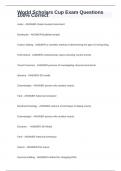 World Scholars Exam Package deal With Correct Answers