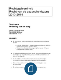 Ordening van de zorg