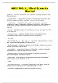 HIEU 201- LU Final Exam A&plus; Graded
