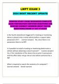 LMPT EXAM 3 2024 MOST RECENT UPDATE  VERIFIED STUDY GUIDE RESOURCES COMPLETE EXAM PREPARATION CERTIFIED QUESTIONS AND VERIFIED CORRECT ANSWERS &lbrack;MOST TESTED QUESTIONS&rsqb; GRADE A&plus; GET IT RIGHT&comma;&comma;&comma;Alpha