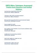 CMTO &lpar;Ethics&comma; Techniques&comma; Assessment&rpar;  Practice Exam Questions and Verified  Solutions&period;
