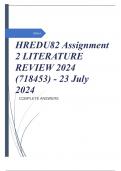 HREDU82 Assignment 2 LITERATURE REVIEW 2024 &lpar;718453&rpar; - 23 July 2024