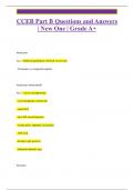 CCEB Part B Questions and Answers  &vert; New One &vert; Grade A&plus;