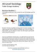 sociology revision booklet